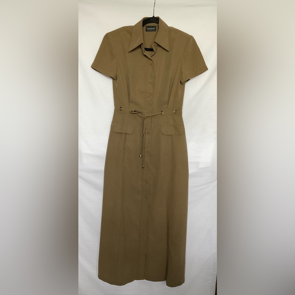 Liz Claiborne Classic Brown Midi Dress